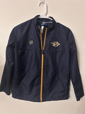 Nashville Predators Youth Jacket NHL Full Zip Lightweight Windbreaker
